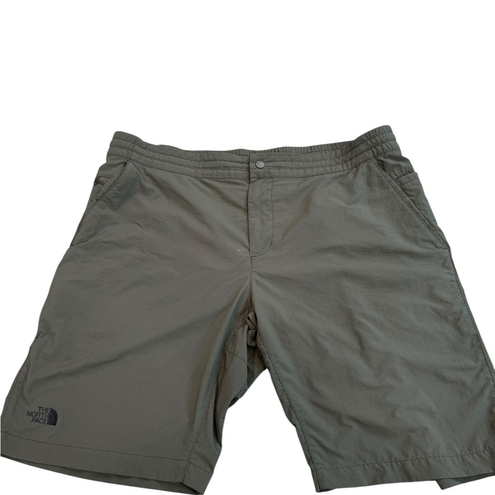 The North Face Draw String Hiking Golf Outdoor  Shorts Size 2XL Green Nylon